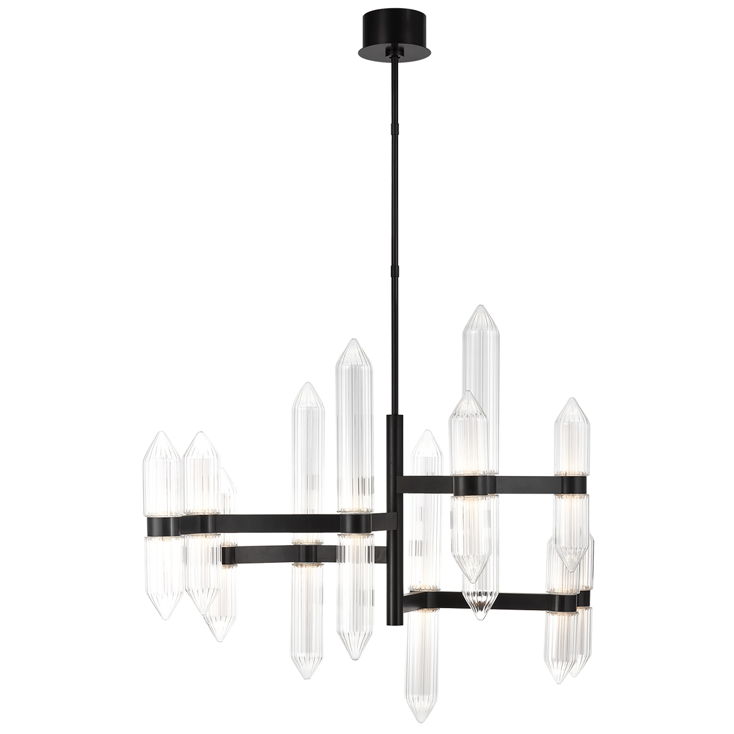 Langston Large Chandelier - Dark Bronze
