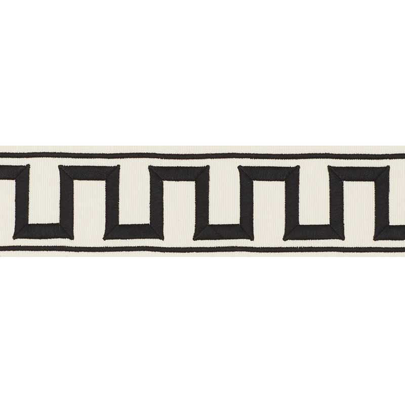 Schumacher | Greek Key Embroidered Tape fabric - 70790