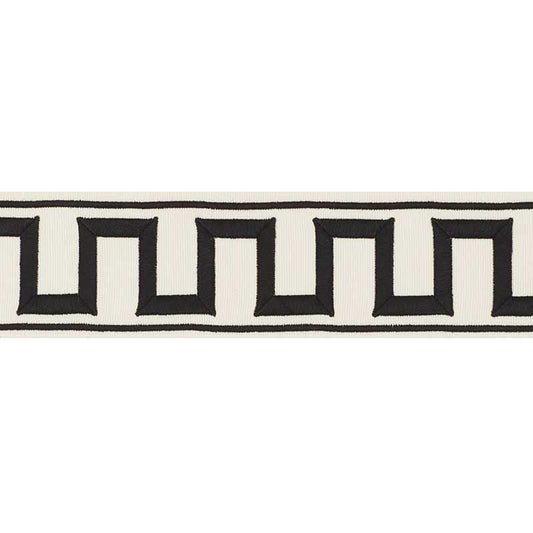 Schumacher | Greek Key Embroidered Tape fabric - 70790