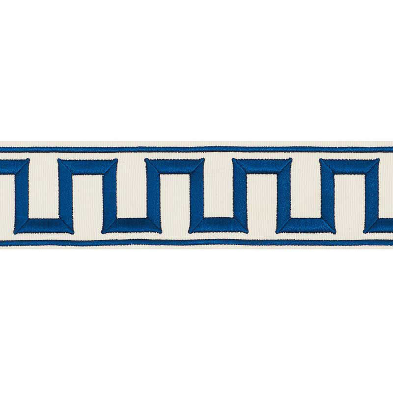Schumacher | Greek Key Embroidered Tape fabric - 70791