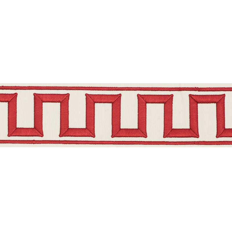 Schumacher | Greek Key Embroidered Tape fabric - 70794