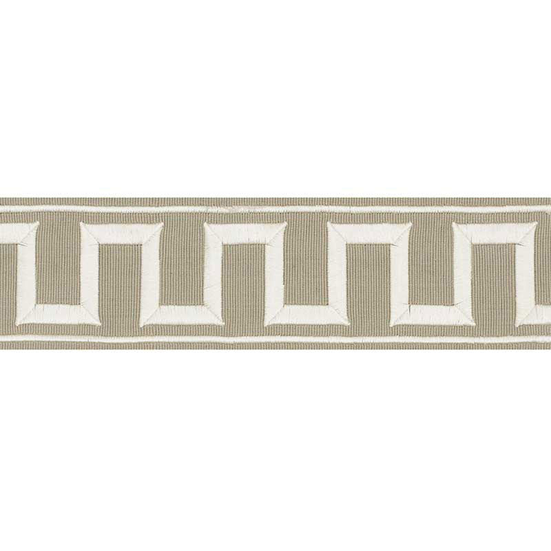 Schumacher | Greek Key Embroidered Tape fabric - 70796