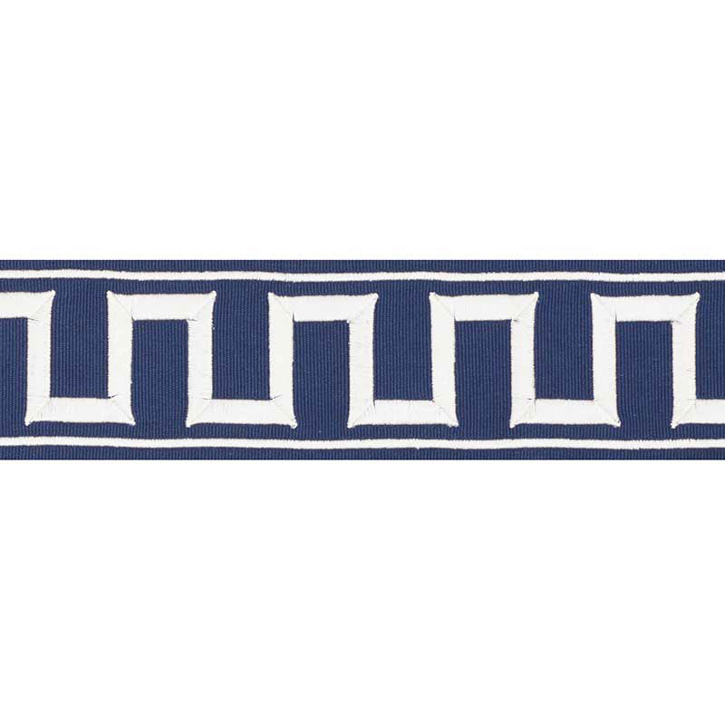 Schumacher | Greek Key Embroidered Tape fabric - 70797