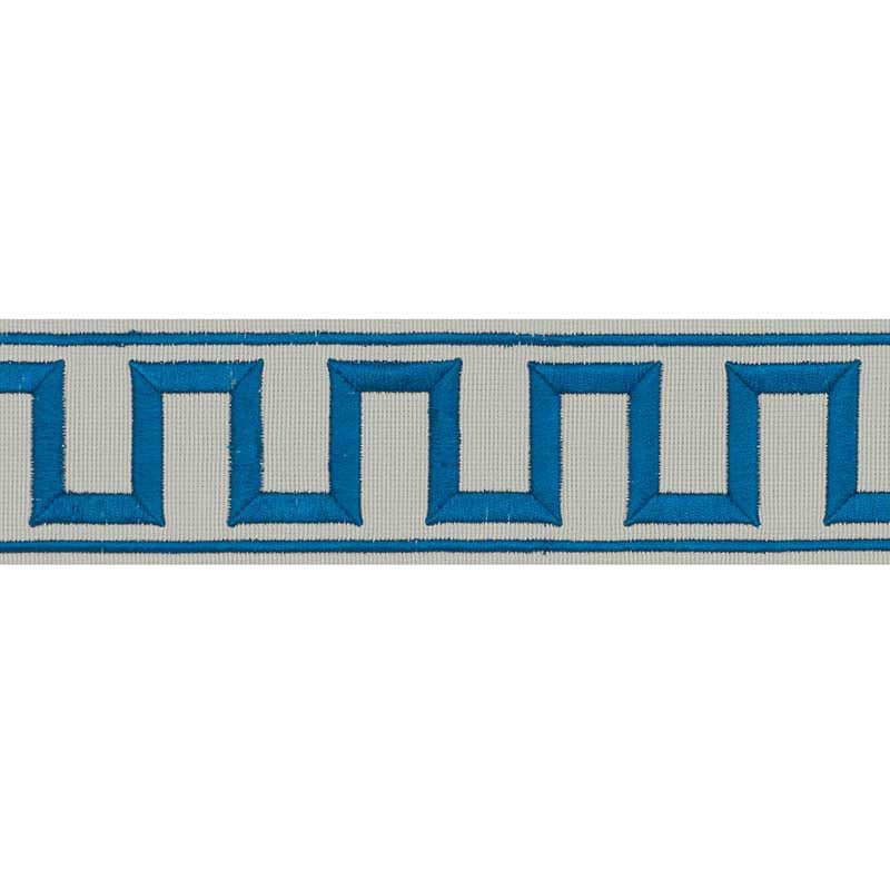 Schumacher | Greek Key Embroidered Tape fabric - 70799