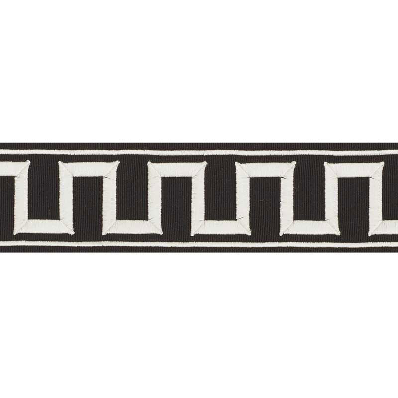 Schumacher | Greek Key Embroidered Tape fabric - 70802