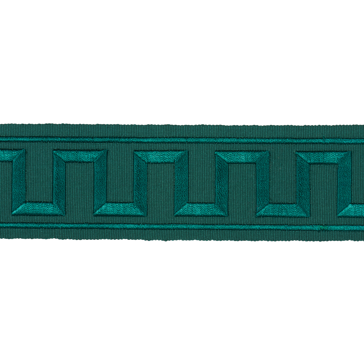 Schumacher | Greek Key Embroidered Tape fabric - 70804