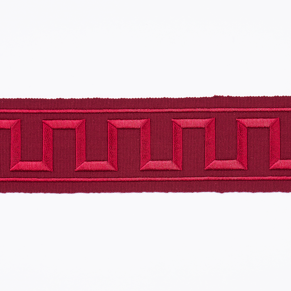 Schumacher | Greek Key Embroidered Tape fabric - 70805
