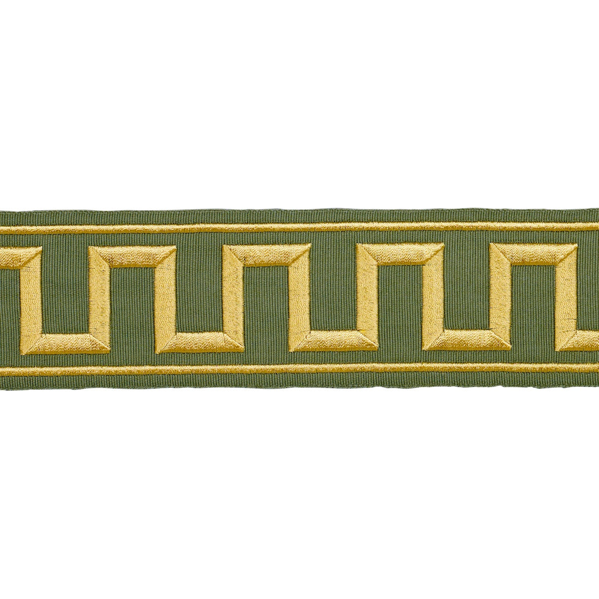 Schumacher | Greek Key Embroidered Tape fabric - 70809