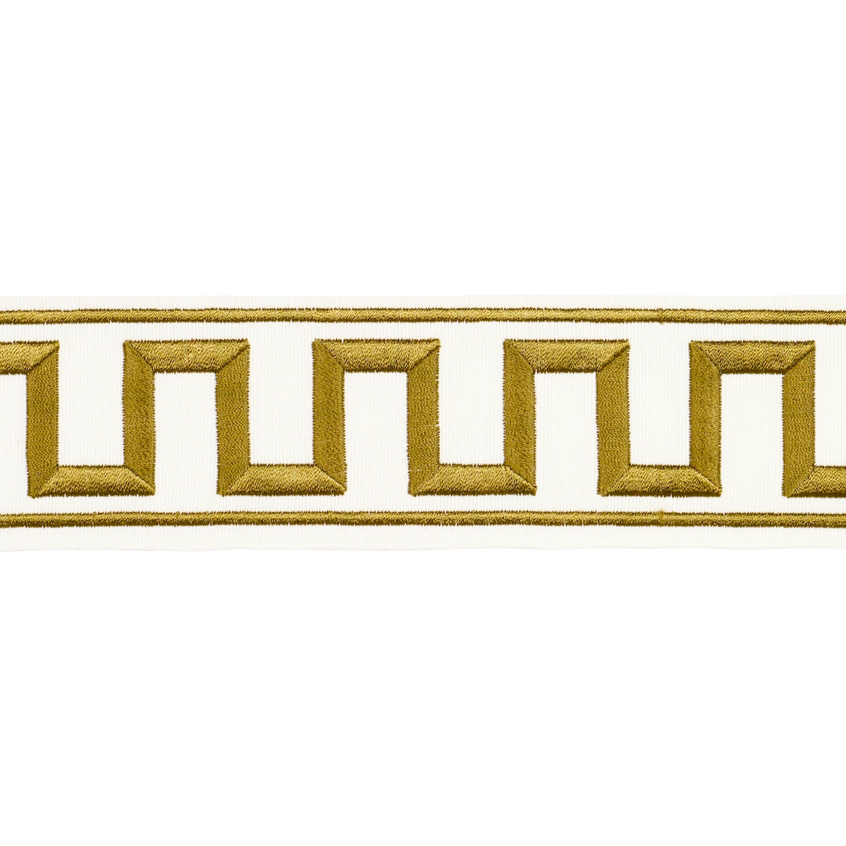 Schumacher | Greek Key Embroidered Tape fabric - 70813