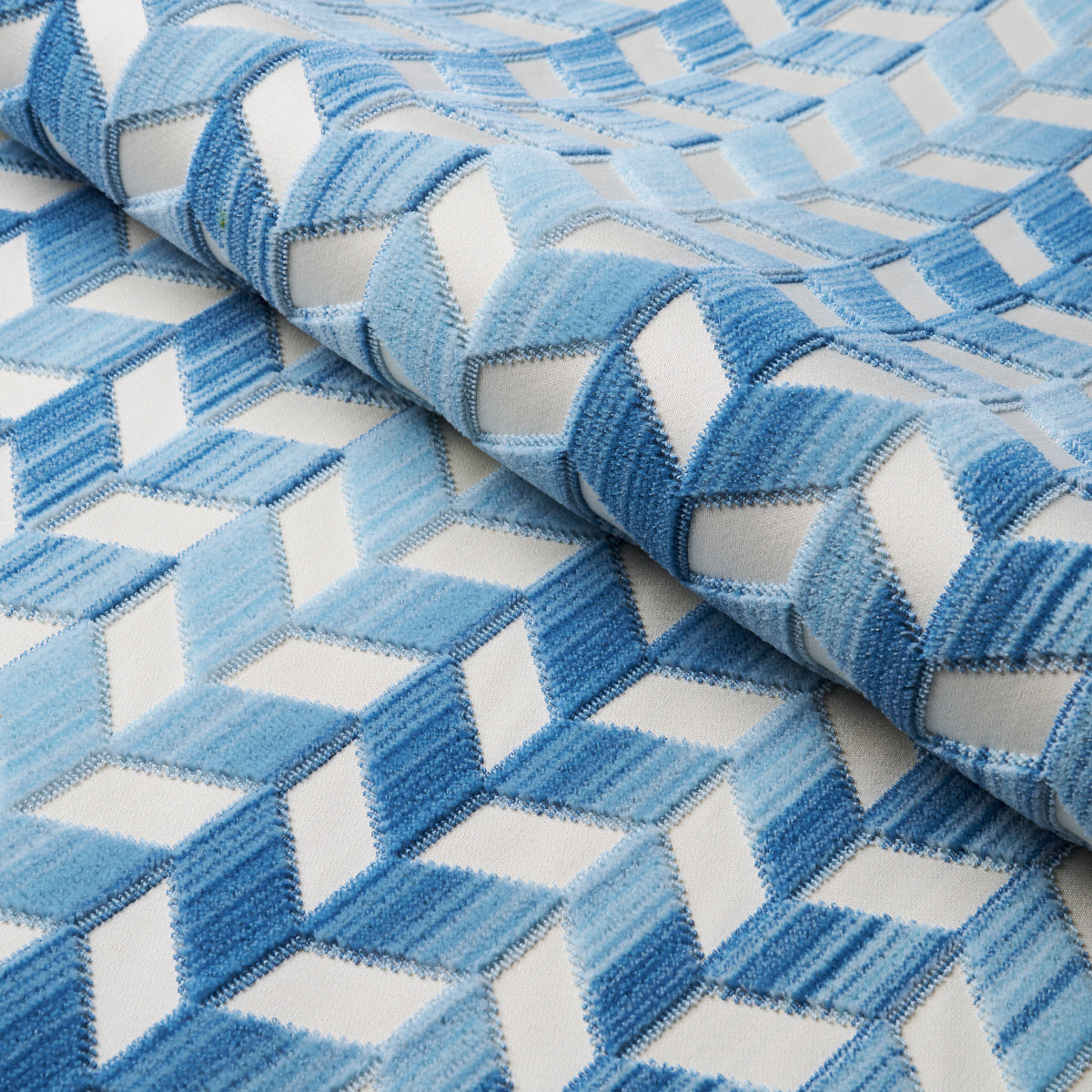 Schumacher | Chevron Strié Velvet fabric - 72815