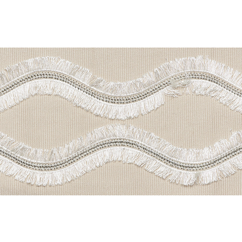 Schumacher | Ogee Embroidered Tape fabric - 74330