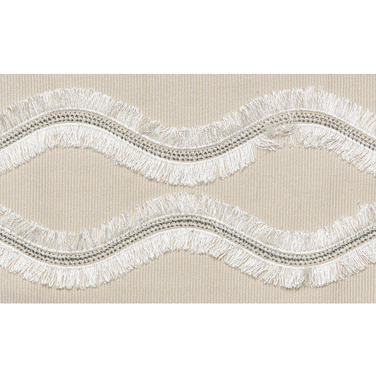 Schumacher | Ogee Embroidered Tape fabric - 74330