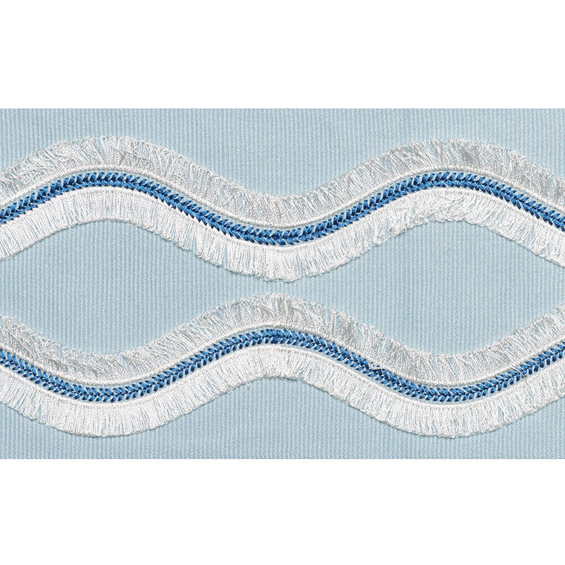 Schumacher | Ogee Embroidered Tape fabric - 74332