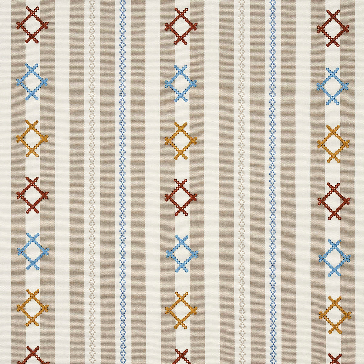 Schumacher | Rhodes Stripe fabric - 74463