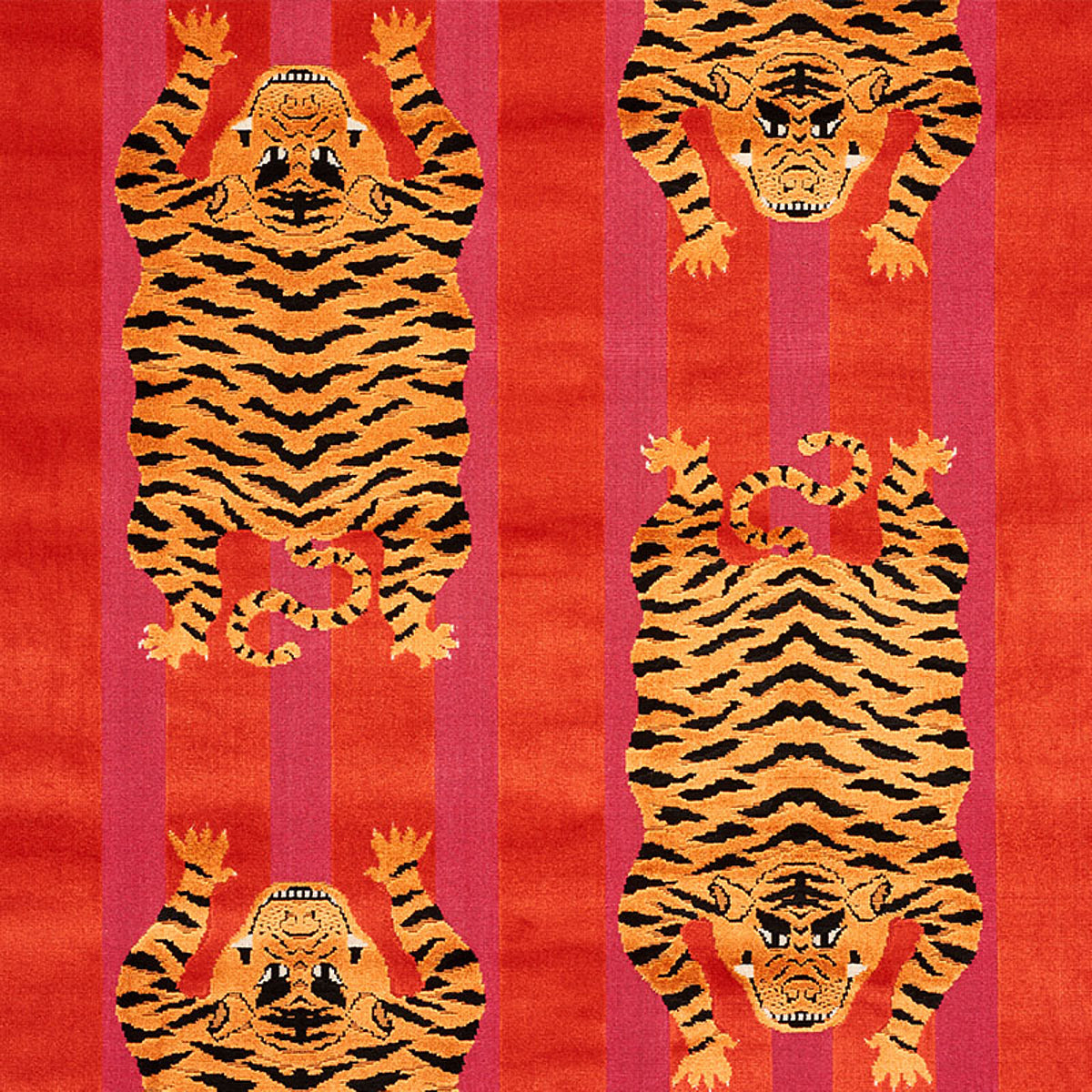 Schumacher | Jokhang Tiger Velvet fabric - 77231