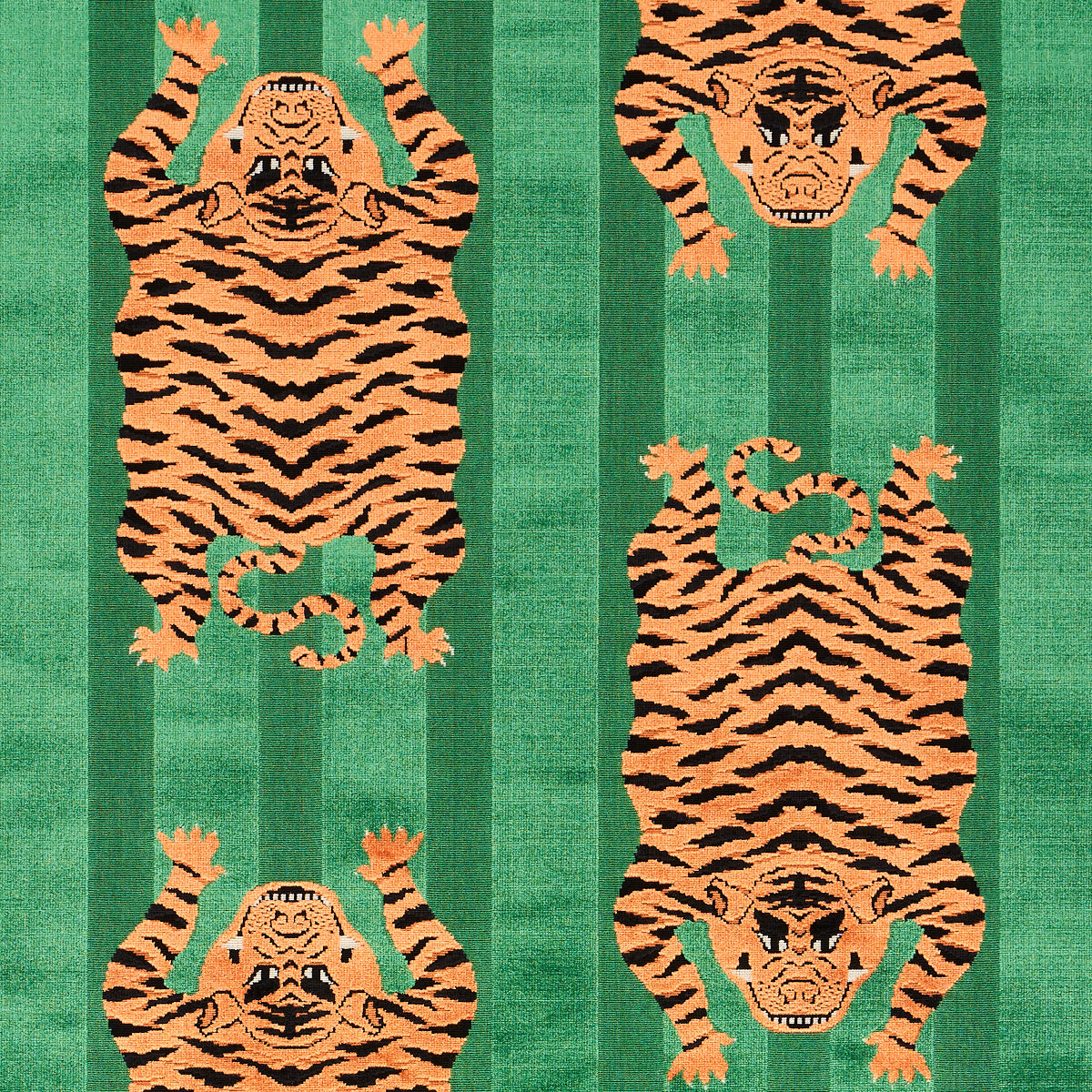 Schumacher | Jokhang Tiger Velvet fabric - 77233