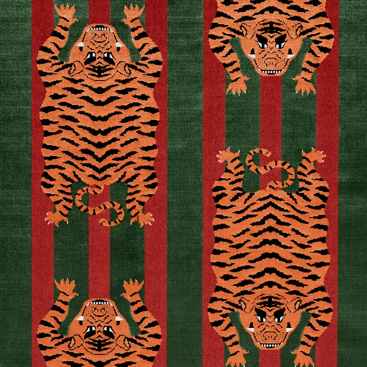 Schumacher | Jokhang Tiger Velvet fabric - 77235