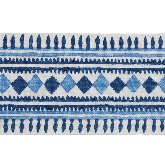 Schumacher | Toula Hand Blocked Linen Tape fabric - 77330