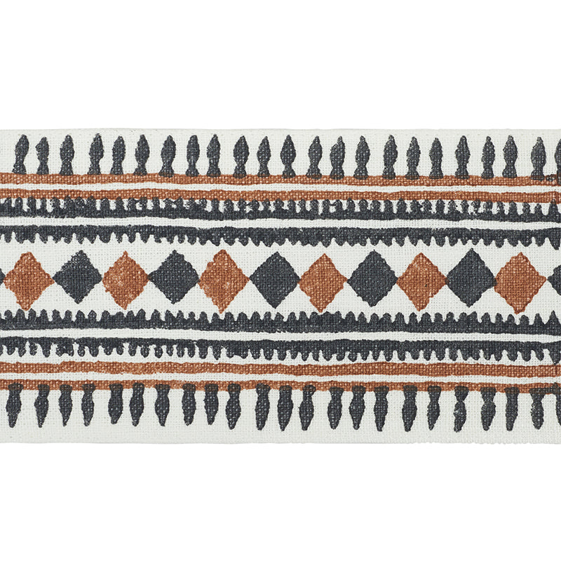 Schumacher | Toula Hand Blocked Linen Tape fabric - 77333