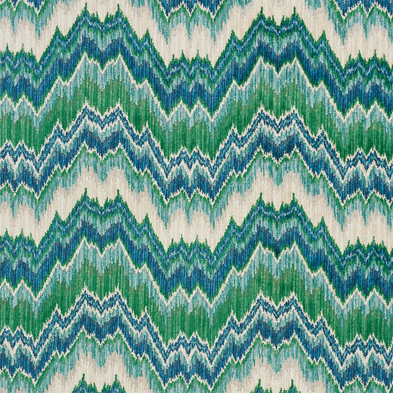 Schumacher | Bezique Flamestitch Velvet fabric - 78791