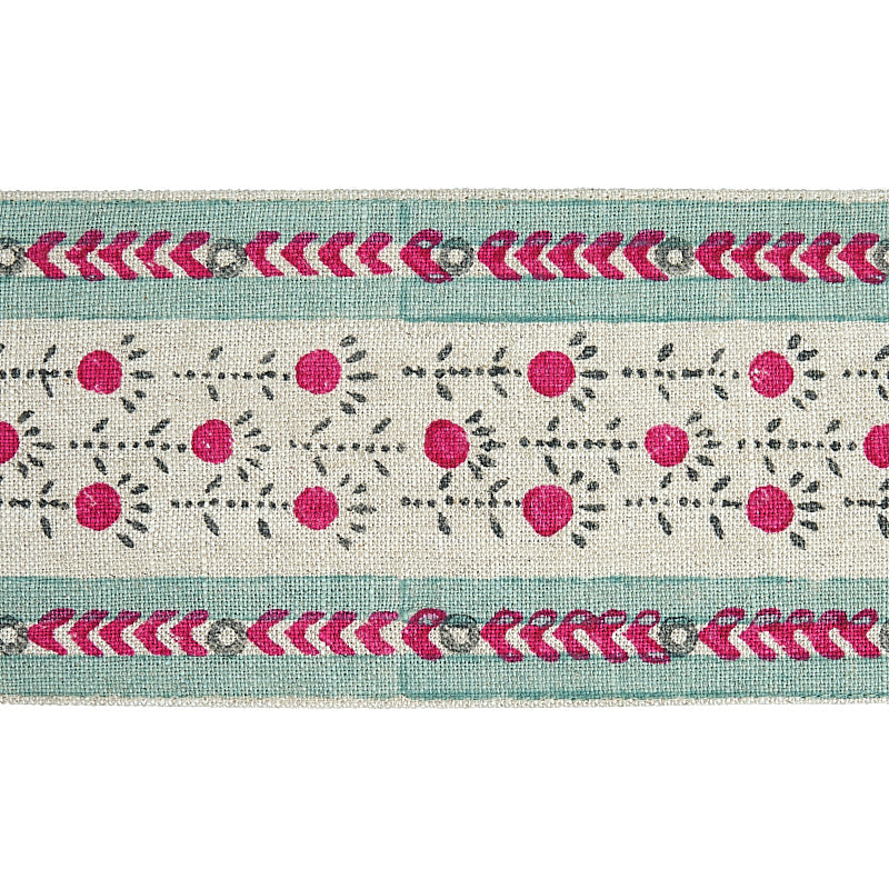 Schumacher | Pica Bella Hand Blocked Tape fabric - 79102