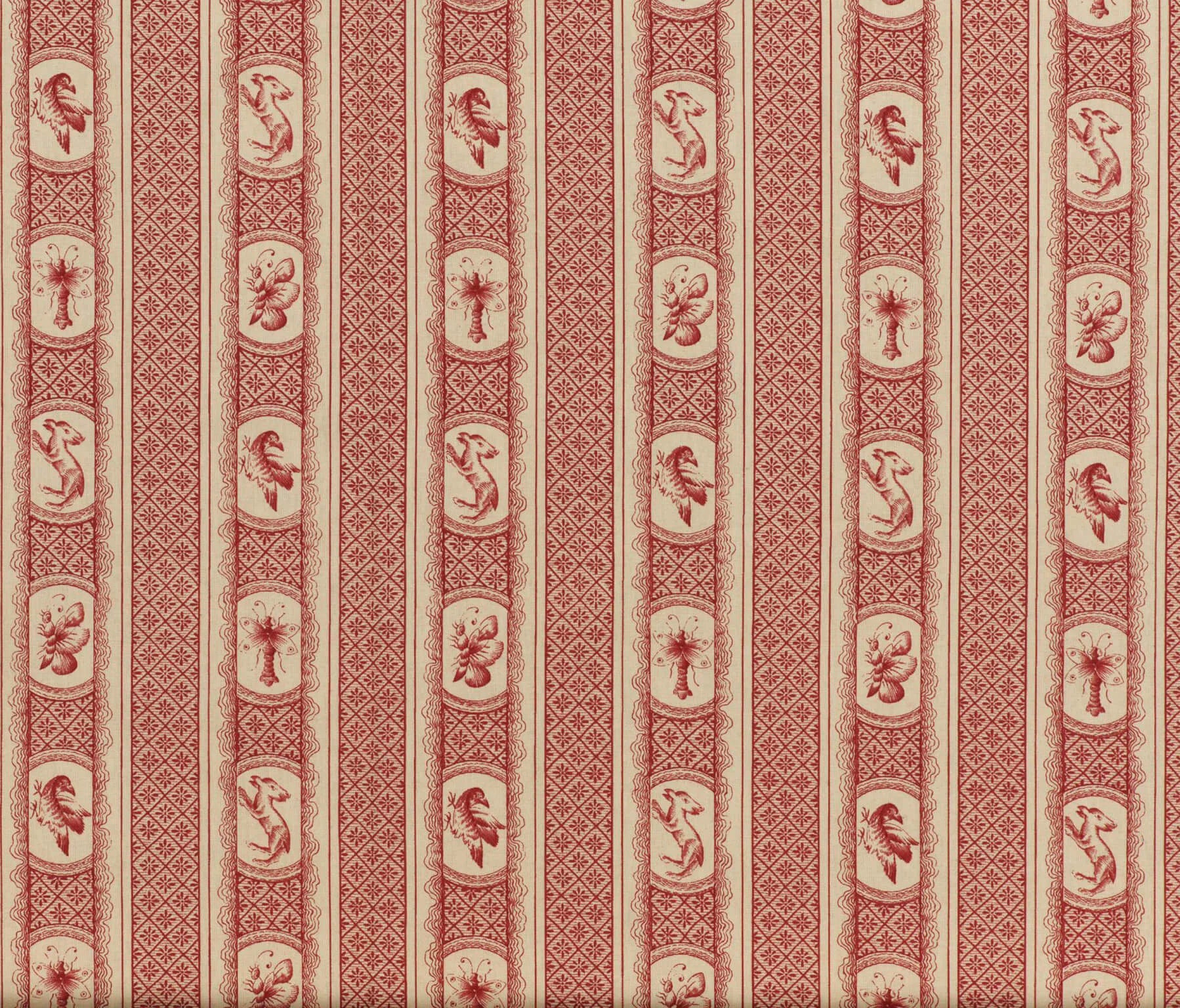 Pierre Frey Marquis De Pierre - Rayure - Rouge
