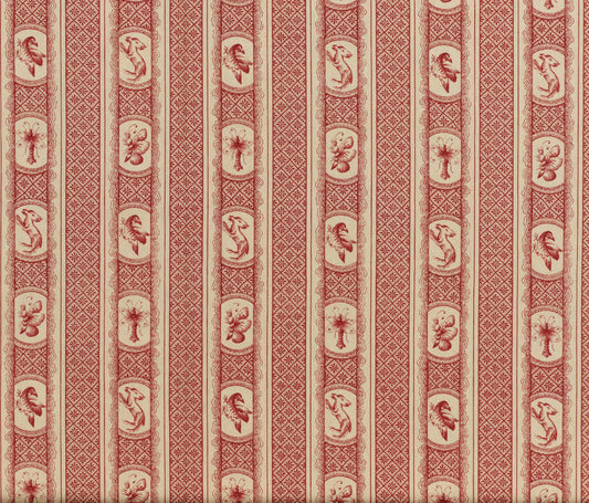 Pierre Frey Marquis De Pierre - Rayure - Rouge