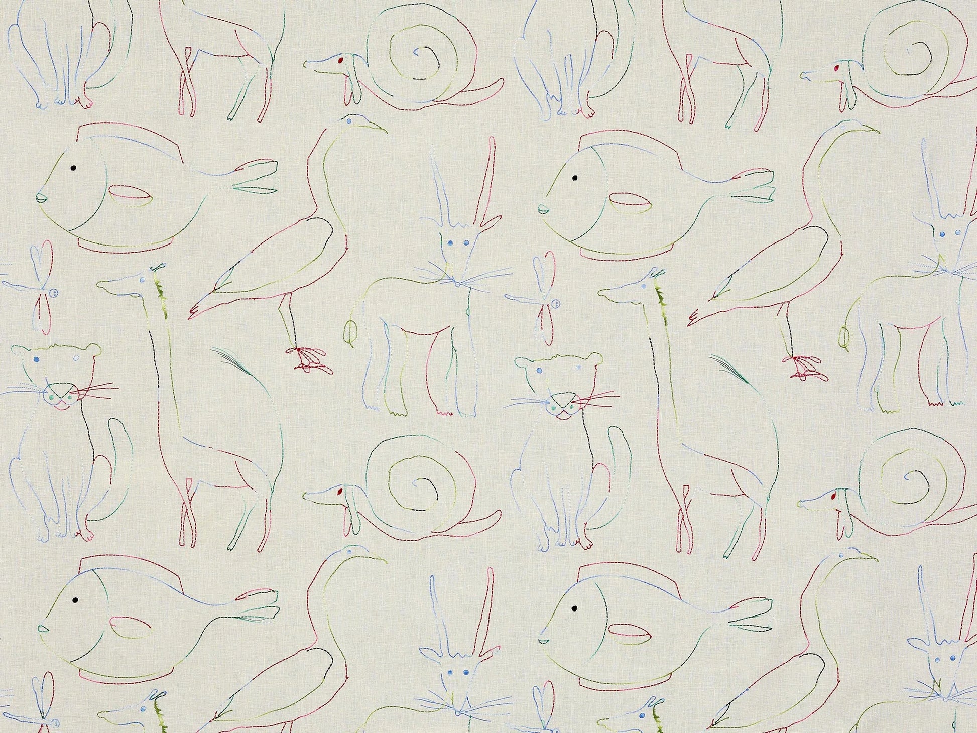 Pierre Frey Bestiaire Enchante - Multicolore
