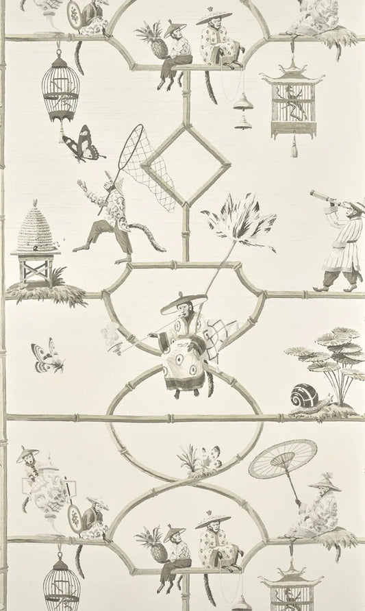 Pierre Frey Les Singes Savants - Porcelaine