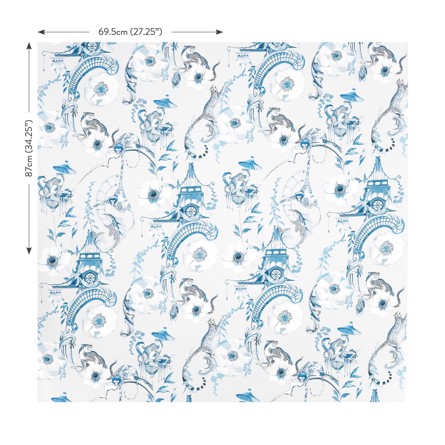 Pierre Frey Romo | Euphoria Print – China Blue — scenography