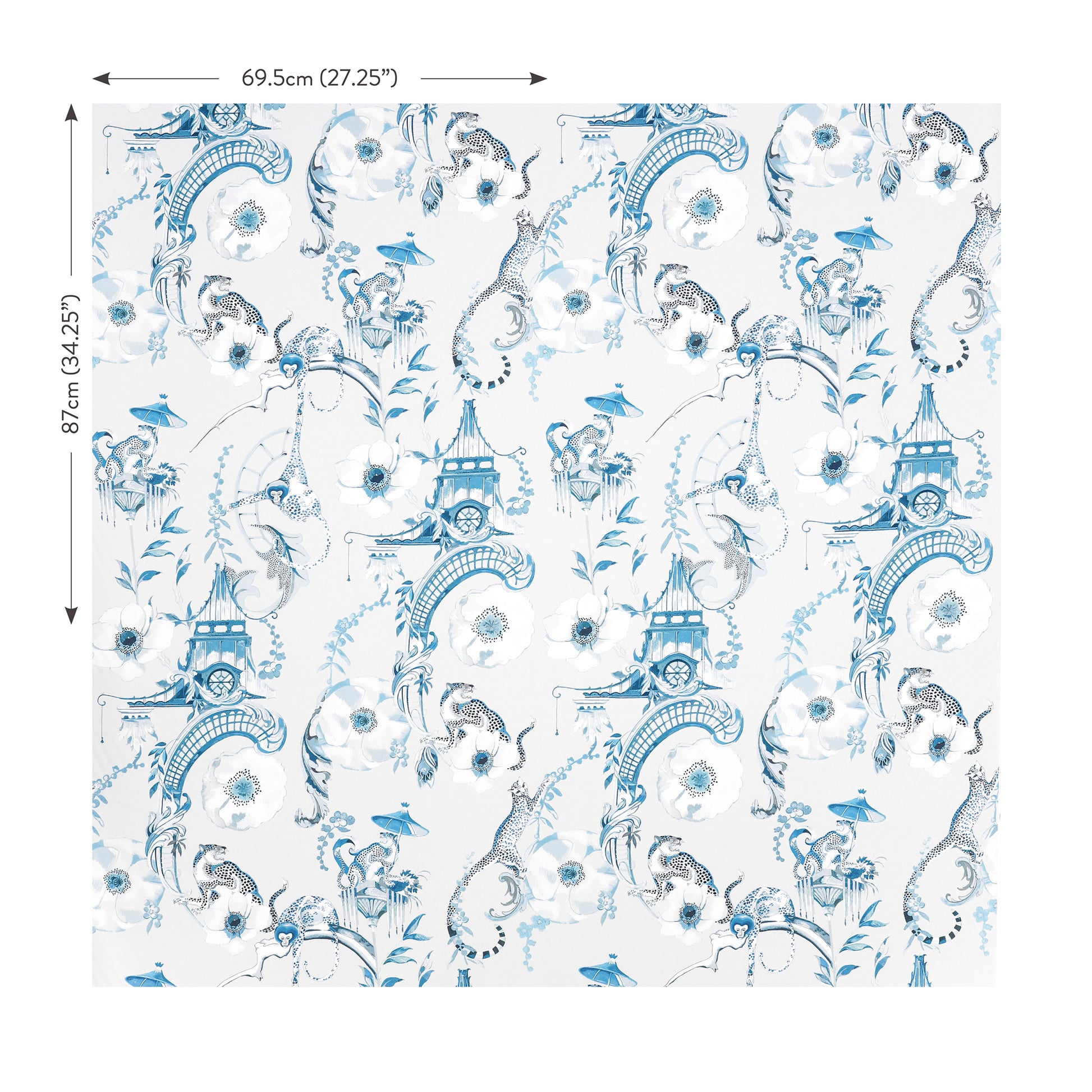 Pierre Frey Romo | Euphoria Print – China Blue — scenography