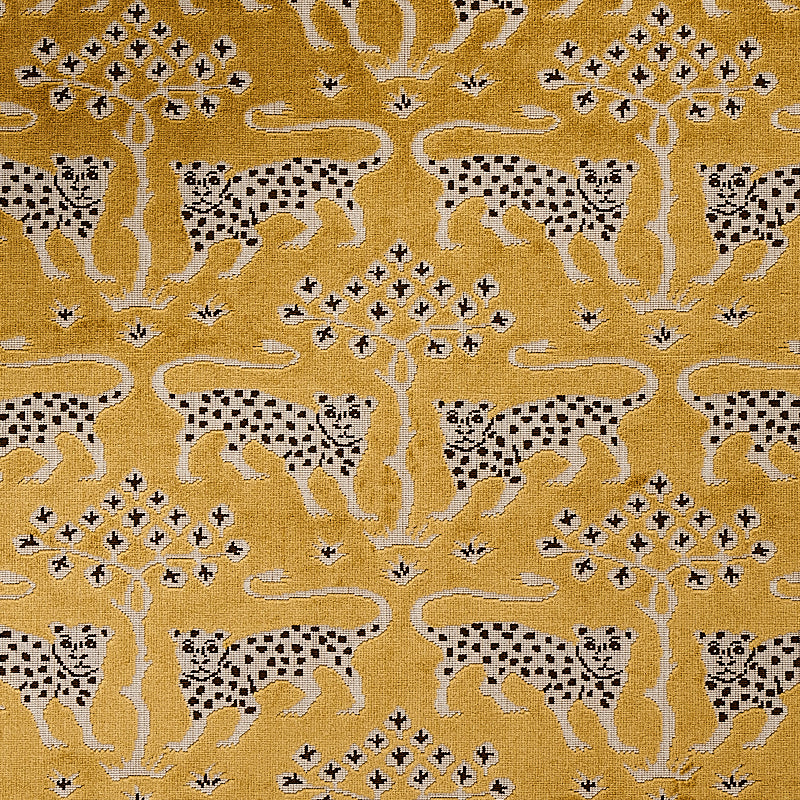 Schumacher | Woodland Leopard Velvet fabric - 80081