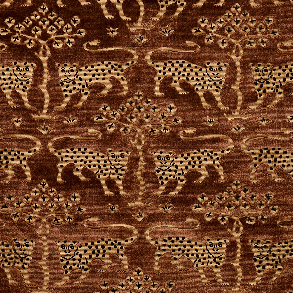Schumacher | Woodland Leopard Velvet fabric - 80083