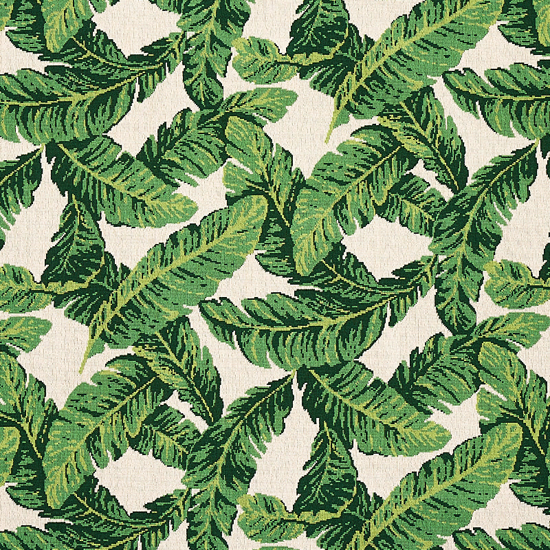 Schumacher | Tropical Leaf Épinglé fabric - 80090