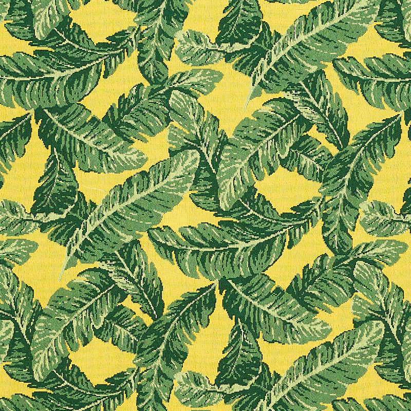 Schumacher | Tropical Leaf Épinglé fabric - 80091