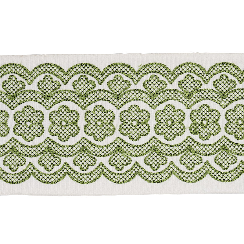 Schumacher | Astrid Embroidered Tape fabric - 80441