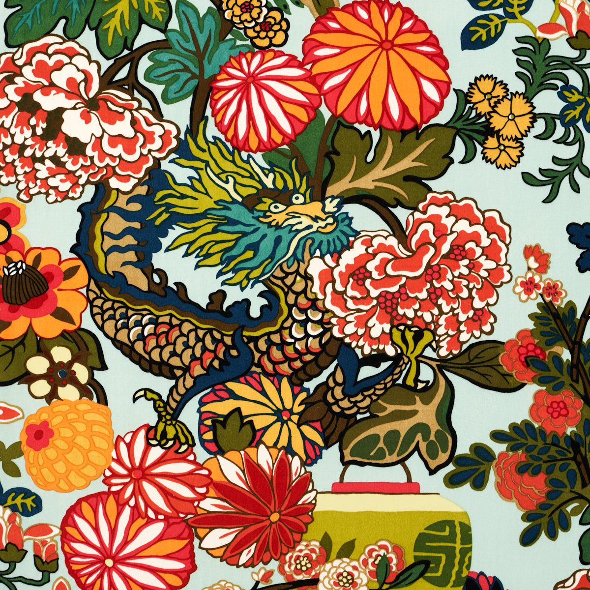 Schumacher | Chiang Mai Dragon Velvet fabric - 81170