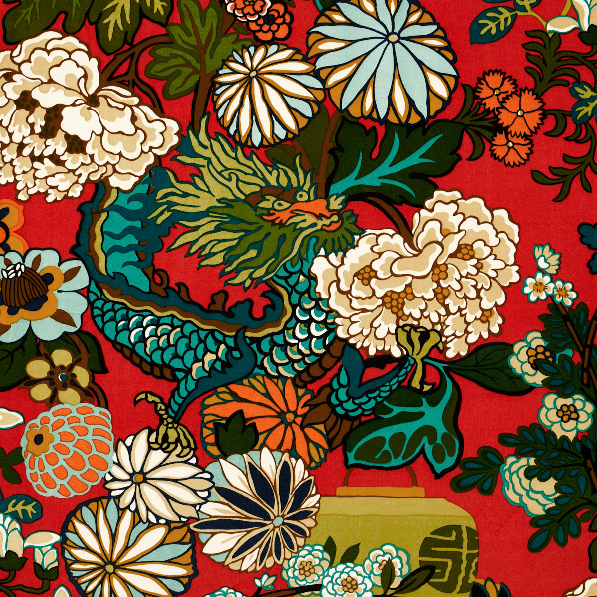 Schumacher | Chiang Mai Dragon Velvet fabric - 81172