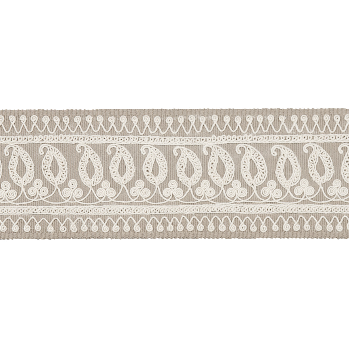 Schumacher | Paisley Embroidered Tape fabric - 81231