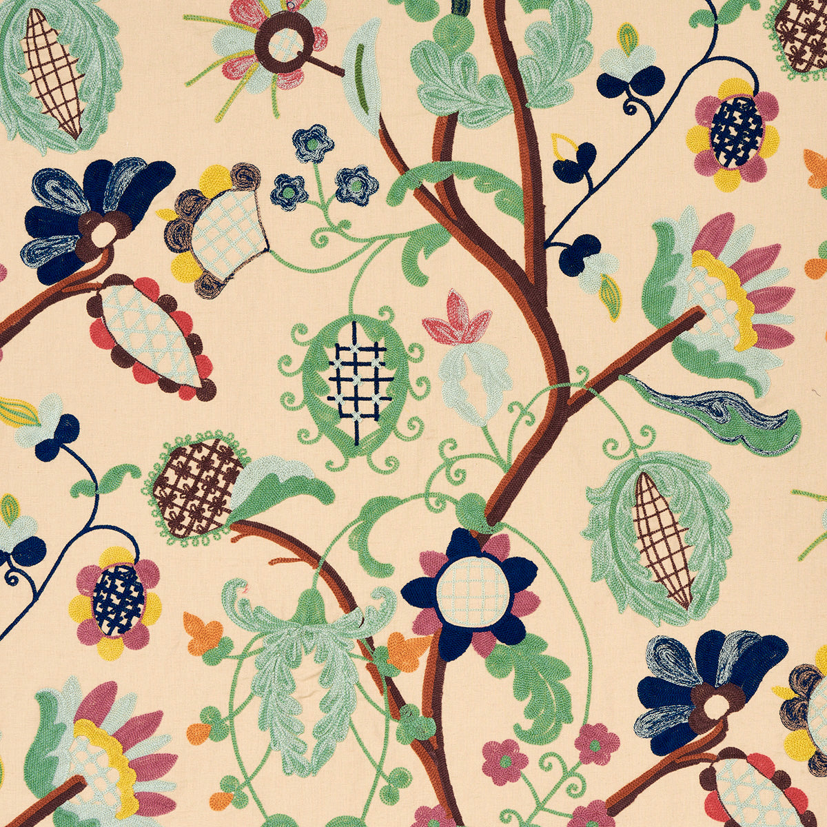 Schumacher | Mandevilla Embroidery fabric - 81510