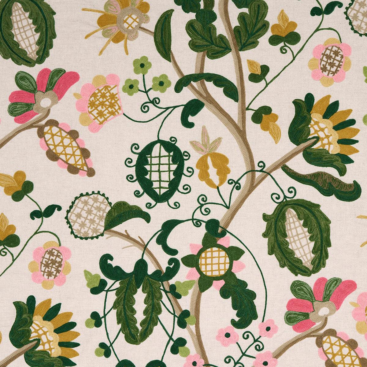 Schumacher | Mandevilla Embroidery fabric - 81511