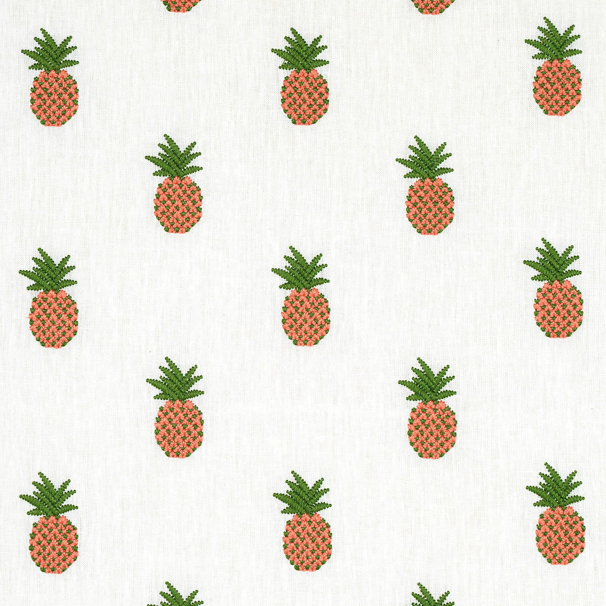 Schumacher | Pineapple Embroidery fabric - 81530