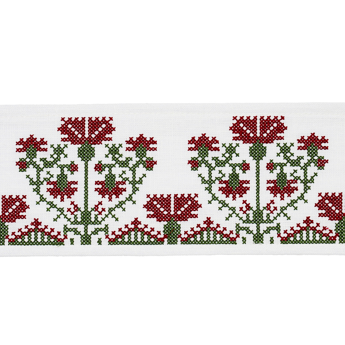 Schumacher | Custis Embroidered Tape fabric - 81660