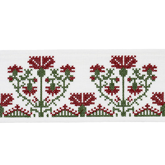 Schumacher | Custis Embroidered Tape fabric - 81660