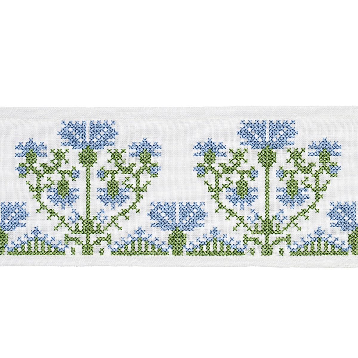 Schumacher | Custis Embroidered Tape fabric - 81661