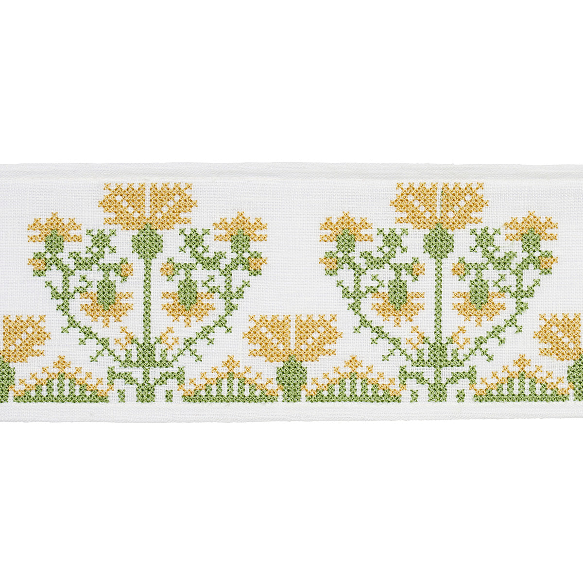 Schumacher | Custis Embroidered Tape fabric - 81663