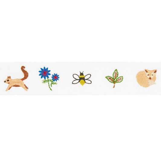 Schumacher | Tiny Things Embroidered Tape fabric - 81680