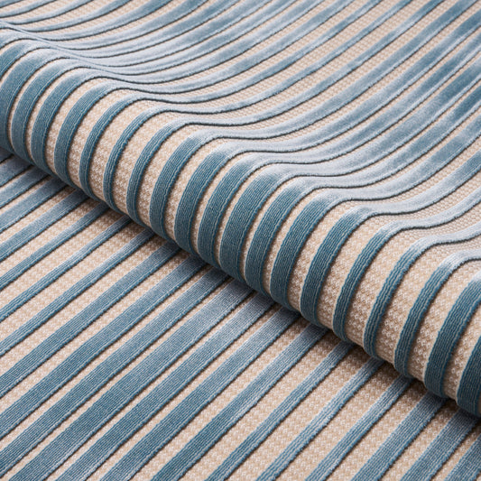 Schumacher | Chimay Stripe Velvet fabric - 82150