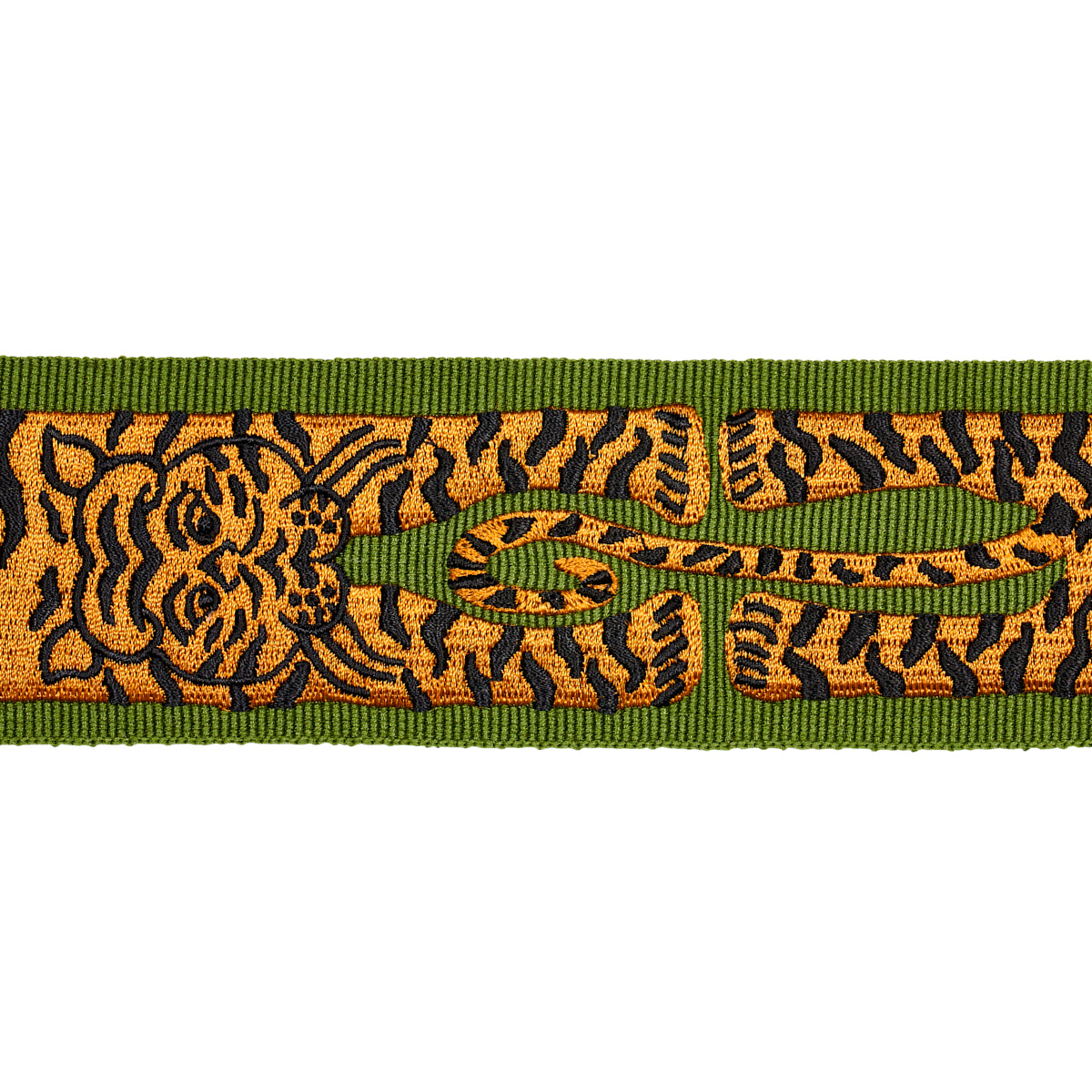 Schumacher | Le Tigre Embroidered Trim fabric - 82511