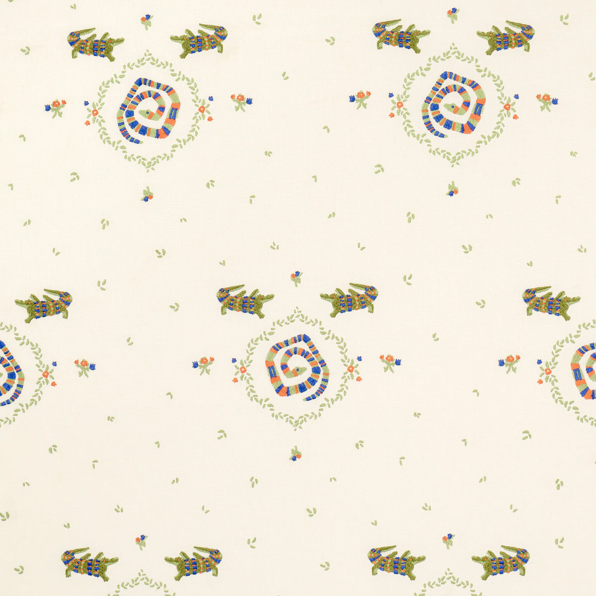 Schumacher | Reptilia Embroidery fabric - 84540